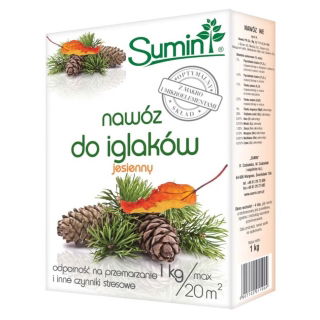 Nawóz jesienny do iglaków - zwiększa odporność na mróz - Sumin - 1 kg