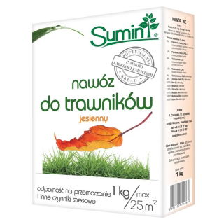 Nawóz jesienny do trawników - idealne przygotowanie do przetrwania zimy - Sumin - 1 kg