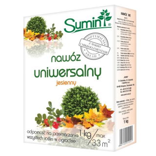 Nawóz jesienny uniwersalny - przygotowuje rośliny do zimy - Sumin - 1 kg