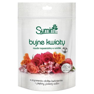 Nawóz rozpuszczalny do roślin kwitnących - Bujne kwiaty - Sumin - 250 g