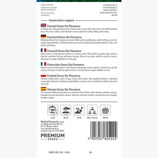 Fenkuł, Koper włoski Doux de Florence - dwuletni