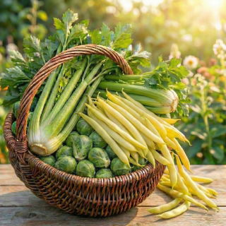 Warzywa do uprawy współrzędnej - Zestaw 10 - 3 gatunki nasion