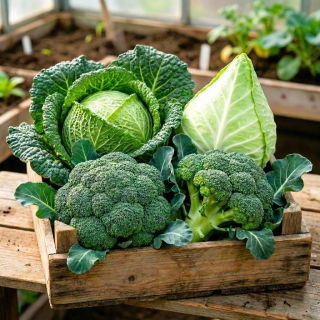 Nasiona brokuła i kapusty - zestaw 4 odmian