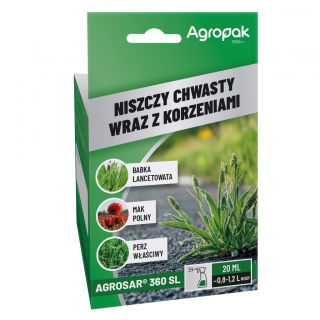 Agrosar 360 SL - zwalcza wszelkie zbędne rośliny - Agropak - 20 ml