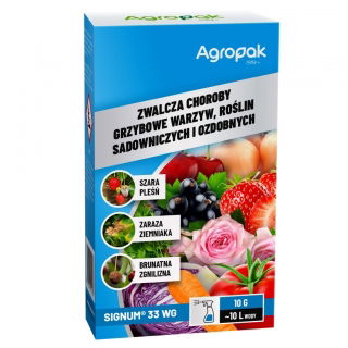 Signum 33 WG - na szarą pleśń, białą plamistość liści, brunatną zgniliznę, zarazę - Agropak - 10 g