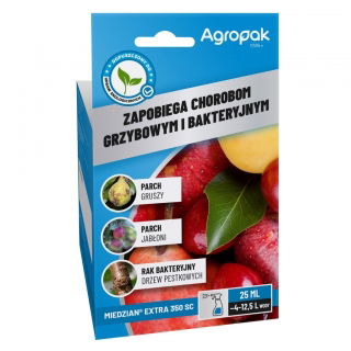Miedzian Extra 350 SC - na choroby bakteryjne i grzybowe - Agropak - 25 ml
