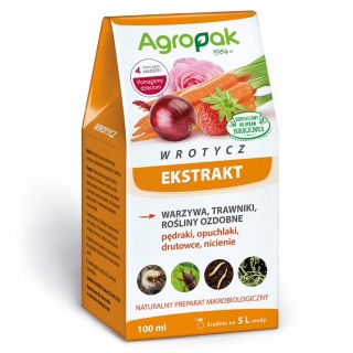Wrotycz - HIT odstraszający pędraki, opuchlaki, drutowce, nicienie - Agropak - 100 ml