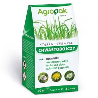 Starane Trawniki - zwalcza wszystkie najczęstsze chwasty na trawnikach - Agropak - 30 ml 
