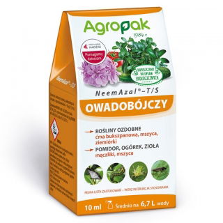 Neemazal T/S - do upraw ekologicznych - zwalcza ziemiórki, mszyce, ćmę bukszpanową - Agropak - 10 ml