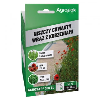Agrosar 360 SL - zwalcza wszelkie zbędne rośliny - Agropak - 50 ml