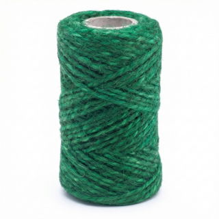 Sznurek jutowy - zielony - 100g/50m