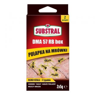 Pułapka na mrówki DMA 57 RB box - niezwykle skuteczna! - HIT - Substral - 2 x 5 g