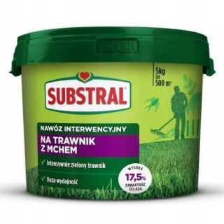 Nawóz interwencyjny do trawników z mchem - działa błyskawicznie - Substral - 5 kg