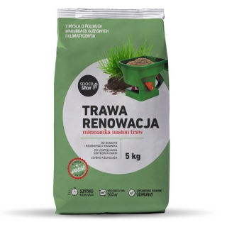 Trawa Renowacja - do dosiewu, uzupełniania ubytków i regeneracji trawy - 5 kg