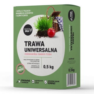 Trawa Uniwersalna - mieszanka trawnikowa o szerokim zastosowaniu - 0,5 kg