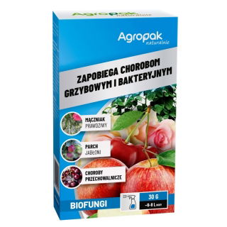 BioFungi - na choroby bakteryjne i grzybowe, np. mączniak, parch - Agropak - 30 g 