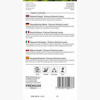 Mak wschodni Princess Victoria Louise - łososioworóżowy