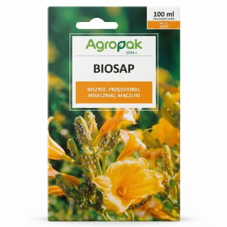 Biosap - na mszyce, przędziorki, mączliki, miseczniki - w każdym rodzaju uprawy - Agropak - 100 ml