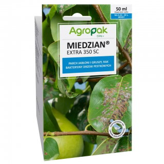 Miedzian Extra 350 SC - na choroby bakteryjne i grzybowe - Agropak - 50 ml