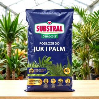 Podłoże do juk i palm z nawozem Osmocote - Substral - 5 litrów - paleta 160 szt.