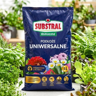Podłoże uniwersalne z nawozem Osmocote - Substral - 5 litrów - paleta 160 szt.
