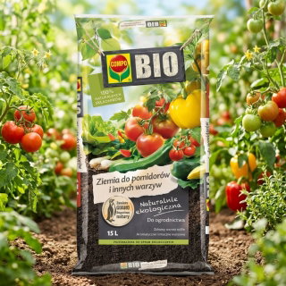 BIO ziemia do pomidorów i warzyw - Compo - 15 litrów - paleta 45 szt.