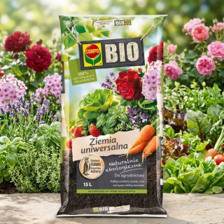BIO ziemia uniwersalna - Compo - 15 litrów - paleta 45 szt.