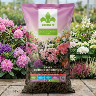 Podłoże do rododendronów, hortensji i azalii - Kronen - 50 litrów - paleta 51 szt.