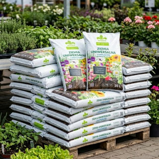 Podłoże uniwersalne z nawilżaczem i ECOFIBREX® - Kronen - 20 litrów - paleta 144 szt.