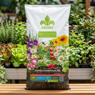 Podłoże uniwersalne z nawilżaczem i ECOFIBREX® - Kronen - 50 litrów - paleta 51 szt.