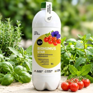 Biohumus Star - 100% ekologiczny i bardzo skuteczny nawóz - 1 litr