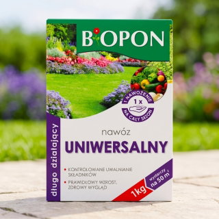Długodziałający nawóz uniwersalny - stosowanie co 4 miesiące - Biopon - 1 kg