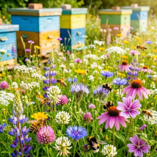 Rośliny miododajne - mieszanka bylin na tereny wilgotne - 10 kg