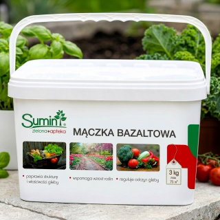 Mączka bazaltowa pylista - łatwy w użyciu i super skuteczny nawóz naturalny - Sumin - 3 kg