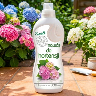 Nawóz do hortensji - ogromne, wybarwione kwiaty - Sumin - 1 l