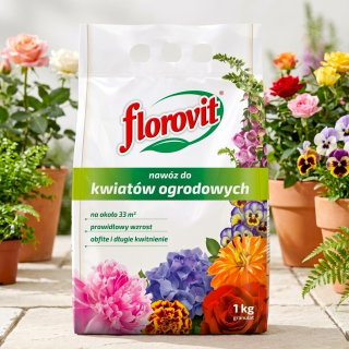 Nawóz do kwiatów ogrodowych - obfite i długie kwitnienie - Florovit - 1 kg