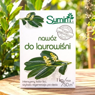 Nawóz do laurowiśni - regeneracja żywopłotów po cięciu - Sumin - 1 kg