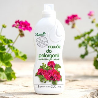 Nawóz do pelargonii, surfinii, petunii - intensywne i długotrwałe kwitnienie - Sumin - 1 l