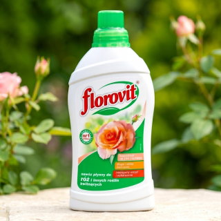 Nawóz do róż i innych roślin kwitnących - Dłuższe kwitnienie! - Florovit - 1 litr