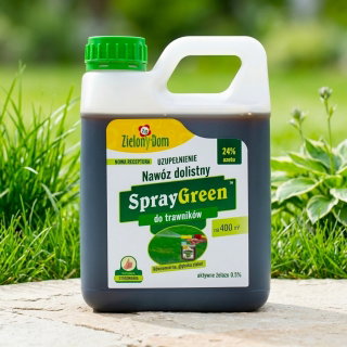 Nawóz dolistny do trawników - uzupełnienie do konewki - Zielony Dom - 950 ml