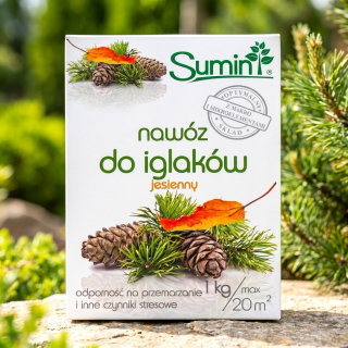 Nawóz jesienny do iglaków - zwiększa odporność na mróz - Sumin - 1 kg