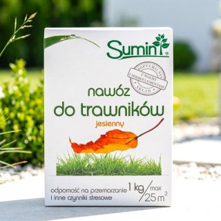 Nawóz jesienny do trawników - idealne przygotowanie do przetrwania zimy - Sumin - 1 kg