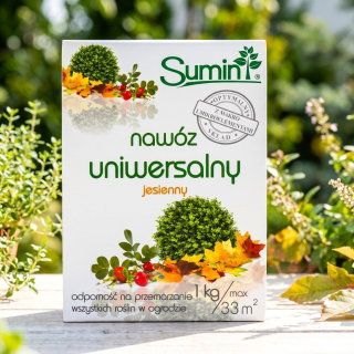 Nawóz jesienny uniwersalny - przygotowuje rośliny do zimy - Sumin - 1 kg