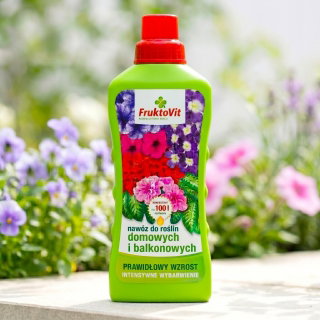Nawóz mineralny do roślin domowych i balkonowych - Fruktovit - 1 litr