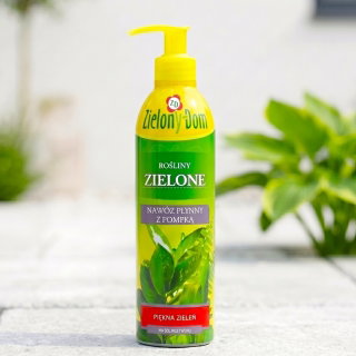 Nawóz z pompką do roślin zielonych - Zielony Dom - 300 ml