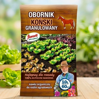 Obornik koński granulowany - 100% ekologiczny - Florovit - 10 litrów