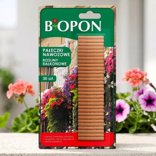 Pałeczki nawozowe do roślin balkonowych - Biopon - 30 szt.