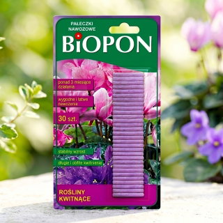 Pałeczki nawozowe do roślin kwitnących - Biopon - 30 szt.
