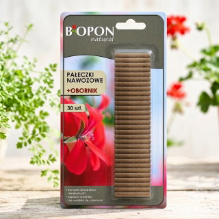 Pałeczki nawozowe z obornikiem - naturalne, bez zapachu - Biopon - 30 szt.