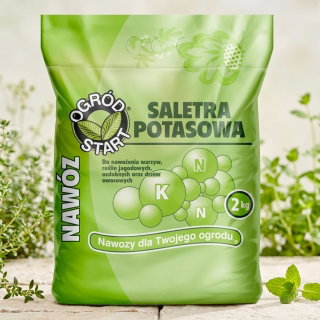 Saletra potasowa - nawóz azotowo-potasowy do ogrodu - 2 kg